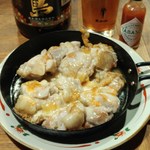 扇割烹 - 鶏肉のチーズ焼き