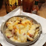 扇割烹 - キノコとポテトのチーズ焼き