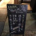 Sumiyaki Toritaka - 三角案内書き込みに人柄がうかがえまず