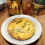 扇割烹 - ニラ玉