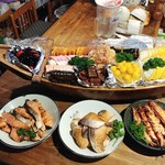 扇割烹 - 舟盛おせち