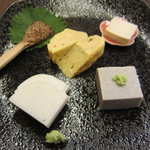 そば打ち幸甚 - お通し　いかにもお蕎麦屋さんって感じ★