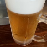 まる麺 - 生ビール　500円