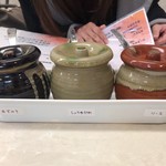 とんかつ 川久 - ３種のソース