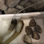 廻鮮寿司 塩釜港 - ハマグリとミル貝。すごい。、