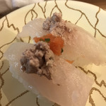 廻鮮寿司 塩釜港 - カワハギ