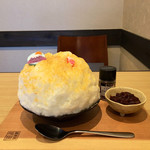 柿の葉ずし 平宗 - ミルク金時氷