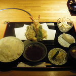 天ぷら國 - 天麩羅定食　1260円