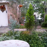 パティスリー アンジェココ - 小さな小屋が２棟～こちらもイートインスペース。