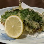 お魚亭 - いわし大葉揚げ