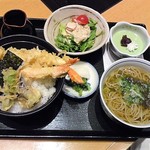 美々卯 - 海老天丼定食