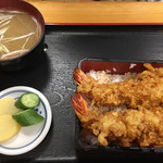 まるよ - 天丼 海老ニ本  ご飯少なめ