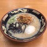 鹿児島ラーメン豚とろ - 半熟煮玉子入り豚とろラーメン　