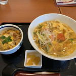 得得 - 博多明太の玉子とじあんかけうどんのセット♡
¥1070(税込)