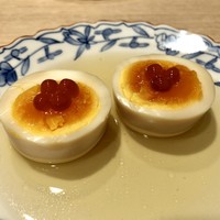 すぎ乃 麻布十番 - 半熟卵のおでん いくら乗せ