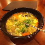 東京健康ランド まねきの湯 レストラン - 卵スープ