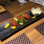鮨と地酒 地雷也 本町店 - 静岡産フルーツトマト