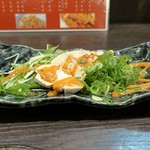 つかふき屋 - 蒸し鶏 豆腐ようダレ