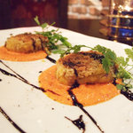 麻布十番 鉄板焼 楼漫亭 - 京鴨とインカのめざめコロッケ(楼漫亭)