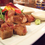 麻布十番 鉄板焼 楼漫亭 - 北海道産黒毛和牛のステーキ(楼漫亭)