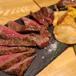 窯焼和牛ステーキの鉄板居酒屋 市場小路 - 