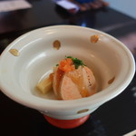 日本料理 桂川 - 鮟鱇肝と山芋のポン酢餡