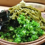 つる由 - 今日は抹茶蕎麦な気分