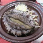 민슈쿠 료칸 마츠모토 - あわび　生きてました