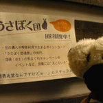 うさぎとぼく - うさぼく団の団員募集中の張り紙を見るちびつぬ。