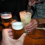 本日2度目の乾杯