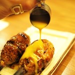 Yakitori Sada Juurou - "佐田十郎つくね（月見ソース添え）"