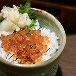 北海道 増毛町 魚鮮水産 - いくら丼ミニ