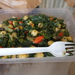 サン・ジョセップ市場 - ほうれん草と豆(4€)