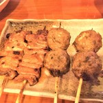 Yakitori Don - 181228金　東京　焼鳥どん西巣鴨店　上シロ、自家製つくね各80円