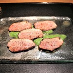 蕎麦屋 にこら - 2017年11月お昼の九条葱ソース