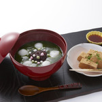 【冬限定セット】抹茶くず湯とわらび餅