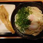 讃岐うどん 條辺 - 温玉うどんとげそ天