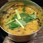 SPICY CURRY 魯珈 - プチカレーの限定メニュー、ひじきと豆のお雑煮カレー