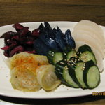 くいもんや 参場火 - 日替わりお新香盛り合わせ