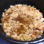 とものもと - スープを投入してリゾットに！温玉欲しかったなぁ〜