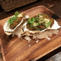 ビストロあじと - 広島産 カキの香草パン粉フライ 〜カニみそソース〜 480円×2