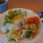伊太利亜台所 - サラダバーから積んだお野菜♪