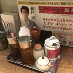 ちゃぶとん - 卓上の調味料と・・・(^^;)