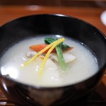 津の守坂 小柴 - くえの白味噌椀