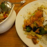 夢民 - ベーコン野菜 ３ホット 小盛り（トッピング後）