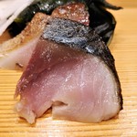 鮨処 多田 - 造り　八戸の炙り〆鯖