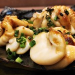 鮨処 多田 - 焼物　鱈白子の昆布焼き