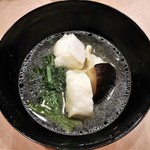 鮨処 多田 - 椀物　五島の九会スープ仕立て　※柴山のセコ蟹の代替料理