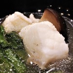 鮨処 多田 - 　椀物　五島の九会スープ仕立て　※柴山のセコ蟹の代替料理