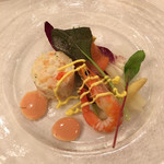 グランドエクシブ軽井沢 - 海老とホワイトアスパラ 2色ソース